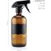 16-Ounce Amber Glass Spray Bottles w/Reusable Chalk Labels (2 Pack)  Heavy Duty Mist & Stream 3-Setting Sprayer Great for Essential Oils - Buy Online on GoSupps.com