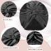 Silk Hair Wrap Set - 3-Piece Bonnet for Natural Curly Hair (Black, Rose Gold, Green) - Buy Online on GoSupps.com