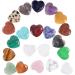Kioiner 20 Pcs Heart Shape Stones 2 cm Love Heart Healing Crystal Stones Natural Heart Worry Stones Chakras Stones for Women Yoga Witchcraft Meditation Stress Reiki Energy Balancing Home Decoration - Buy Online on GoSupps.com
