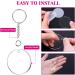 108pcs Clear Acrylic Keychain Blanks Kit for DIY Crafting and Vinyl Projects - Buy Online on GoSupps.com