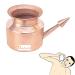 Prisha India Craft Copper Neti Pot | Sinus Irrigation (Gold) - Natural Nasal Relief - Buy Online on GoSupps.com
