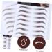 FOMIYES 15 Pcs Eyebrow Stickers 4d Eyebrows Brown Eyebrow Tools Eyebrow Tattoos Stickers Miss Stencil Modify - Buy Online on GoSupps.com