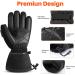 SNOW DEER Electric Heated Gloves for Men And Women Waterproof And Windproof Ski Gloves with Rechargeable Battery Touchscreen Three Heat Settings for Cold Weather Snowboarding Shovel Snow - Small - Buy Online on GoSupps.com