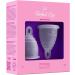 Perfect Cup Menstrual Cup - 100% Medical Silicone Vegan Soft & Flexible 12 Hours Protection Reusable - Sizes M + L - Transparent - Buy Online on GoSupps.com