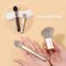 SIXPLUS Travel Makeup Brushes Set with Case - 5Pcs Double Ended Professional Brushes in Champagne Gold - Ideal for Foundation, Blush, Eyeshadow, Eyebrow & Lip - Portable Storage Bag - Best Gift Kit - Buy Online on GoSupps.com