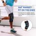 Knee Compression Sleeve with Strap - Sports Knee Support Brace for Men & Women - X-Large Gray for ACL Arthritis & Meniscus Tear Relief - Buy Online on GoSupps.com