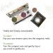 Honeybee Gardens Refillable Pressed Eye Shadow Compact - Eco-Friendly & Customizable Empty Case for 26mm Pans - Ideal Travel Companion - Buy Online on GoSupps.com