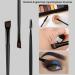 Angled Eyeliner Eyebrow Brush Set - Ultra-Fine Slanted Brushes for Brow Grooming and Mascara Application - 3 Pack Eyeshadow Blending Brushes - Beauty Cosmetic Tool in Black - Buy Online on GoSupps.com