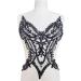 Handmade Rhinestones Lace Applique Sew on Beads Sequins Trim Patches - Black - Buy Online on GoSupps.com