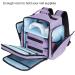 Wemeier Nail Polish Organizer Case - Holds 72-84 Bottles, Nail Lamp, and Accessories - Purple Nail Tech Storage Backpack with Removable Pouches - Buy Online on GoSupps.com