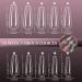 Clear False Nails with Glue Venares 500 Pcs False Nail Tips 10 Size Acrylic Nails Tips and Glue Nails File Buffer Block Acrylic Nail Brush Nail Clipper Fake Nails Set for Gel Extensions - Buy Online on GoSupps.com