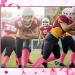 Breast Cancer Awareness Leg Sleeves - 4 Pairs Compression Sports Sleeves for Men Women & Boys (Pink) - International Shipping Available - Buy Online on GoSupps.com