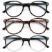 Reading Glasses for Women/Reading Glasses Men Eye Glasses Blue Light Reading Glasses Cheaters Eyeglasses A2 3 Pack 1.0 x