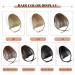 Dark Brown Wispy Bangs Clip in Hair Extensions - 100% Real Human Hair | HANYUDIE - Buy Online on GoSupps.com