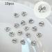 FEIlei 10Pcs Flatback Glass Nails Rhinestones Nail Art Decoration Manicure Accessory - Buy Online on GoSupps.com