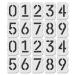 Curb Stencil Kit for Address Painting, All Numbers - 14 Mil Mylar Plastic 4" Tall Numbers, 2 of Each (Classic Stencil Font)