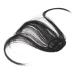 DOITOOL Piece Clip in Bangs Hair Toppers for Women Real Human Hair Black Curtains Hair Extensions Real Human Hair Wispy Fringe Bangs Hair Clip Wig Clip in Hair Extensions Miss Mini medium Black