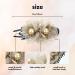 Dizila 4 Pack Sparkly Crystal Mesh Double Flower Hair Clips | Decorative Pearl Hair Barrettes for Women and Girls - Buy Online on GoSupps.com