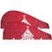 Hair Drying Cloth Set - Red Microfiber Hair Towels for Women | Quick Drying Hair Turban with Buttons - 2 Pieces | Perfect for Christmas Gifts - Buy Online on GoSupps.com