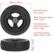 6 Inch Replacement Wheelchair Wheels for Walkers Rollator Walker Anti Slip Replacement Casters Rollers Wheels Universal Wheelchair Replacement Wheel Accessories Black - Buy Online on GoSupps.com