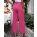 Vetinee High Waisted Wide Leg Dress Pants for Women - Magenta, Size L | Business Office Trousers with Pockets - Buy Online on GoSupps.com