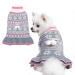 EXPAWLORER Dog Sweater for Small Dogs - Turtleneck Knitwear Dog Cold Weather Clothes with Leash Hole, Christmas Dog Sweater Dress, Warm Winter Coat Pullover for Puppy, Ideal Gift S Grey