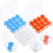 21 pairs of earplugs for sleeping soft reusable formable silicone noise suppression earplugs with a bag for swimming snoring concert aircraft 32 dB NRR