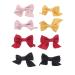 minkissy 4 Pairs Bow Hairpin Fashion Hair Clips Cute Bow Big Bow Hair Clip Bows Hair Barrettes Girls Hair Bows Christmas Hair Clips Bowknot Hairpin Red Bows Cloth South Korea Child Princess