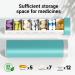 Weekly Pill Organizer Box - 7-Day Medication Box for Vitamins & Supplements - Travel-Friendly Green Design - Buy Online on GoSupps.com