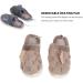 USB Heating Slippers for Men | Winter Electric Foot Warmers | Soft Non-Slip Comfort | Coffee Color - Buy Online on GoSupps.com