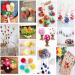 Pompom Maker Kit with Knitting Loom, Weaver Needle, Crochet Tool Set - DIY Craft Supplies (25 Pieces) - Buy Online on GoSupps.com