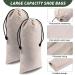 12 Pcs Beige Flannel Shoe Dust Bags with Drawstring Closure - Washable Breathable Covers for Travel & Storage | 8 x 17 Inches - Buy Online on GoSupps.com