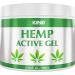 5kind Hemp Gel with Rosemary Cocos Oil Camphor & Menthol High Strength Formula for Back Muscles Feet Knees Neck & Shoulders - 200ml