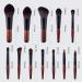 Velony Vacay 12 Pcs Mini Travel Makeup Brush Set with Case - Travel Brush Set for Loose Powder, Contour, Blush, Concealer, Eyeshadow, Brow - Tool Kit - Buy Online on GoSupps.com