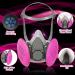 DADUMK Reusable Half Facepiece Painting Respirator Face Cover Set - Protects from Paint, Dust, Chemicals, Woodworking, Organic Vapor Gas - Buy Online on GoSupps.com