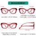 Eyekepper Oversized Cat Eye Reading Glasses for Women - Fashionable Red 3.0x with Spring Hinge - International Shipping Available - Buy Online on GoSupps.com