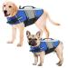 Alagirls dog lifebuock adjustable dog swimming jacket ripstop pet lifesaver with superior buoyancy improved dog buoyancy aid vest surfing boating aladlj002-xin-blue XL XL: 70-80cm (chest circumference) blue