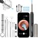 Ear Wax Removal Ear Wax Removal Tool Camera Ear Cleaner Ear Wax Removal Kit includes 9 Ear Pick Compatible with iOS and Android with 1296P HD Camera and LED Light (Black)