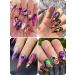 EBANKU Halloween Nail Art Glitter Sequins - 3D Holographic Skull Spider Pumpkin Bat Ghost Witch Confetti for DIY Nail Art Party - 3 Boxes - Buy Online on GoSupps.com