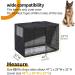 48 Inch Durable Black Dog Crate Cover - Universal Fit for Wire Kennel with Double Door - Buy Online on GoSupps.com
