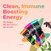 Pureboost Immune Clean Energy Drink Mix - Elderberry 1200mg Vitamin C, Vitamins A+D, Zinc - 30 Count - Buy Online on GoSupps.com