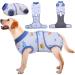 Kuoser Dogebody after op dog body after castration male bitch dogbody after op bitch breathable body for dogs after op leakage protection dog anti-wound licking op body dog sailboat l l (1 Pack) blue boat