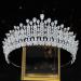 Aoligrace Wedding Queen CZ Pageant Crown - Silver Tall Cubic Zirconia Tiara for Women - Buy Online on GoSupps.com
