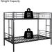 Metal Bunk Bed Full over Full Bunk Bed for Kids Adults Twin-Over-Twin Bunk Bed with Metal Frame and Ladder Bunk Bed Twin Over Twin Bunk Beds Metal Twin Size Bunk Beds Frame No Box Spring Needed(A Full A - Buy Online on GoSupps.com