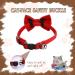 2 Pcs Velvet Bowtie Cat Collar with Bell Adjustable Breakaway Cat Collars Kitten Small Puppy Safety Bow Tie Solid Wedding Red Cat Collar for Boy Girl Cats - Buy Online on GoSupps.com