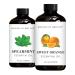 Brooklyn Botany Spearmint & Sweet Orange Essential Oils 4 Fl Oz (Pack of 2) 100% Pure & Natural Refreshing & Uplifting Aromatherapy Blend