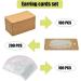 Twavang Earring Card Holder Set - 100 Kraft Paper Display Cards, 100 Clear Earring Backs, 100 Self Adhesive Bags - Brown 3.5 x 2 - Ideal for Jewelry Display - Buy Online on GoSupps.com
