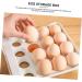Generic Egg Storage Box Fridge Drawers Egg Tray for Home Wear-resistant Egg Drawer Organizer With Cover Grey 21.5x22.5x14cm - Buy Online on GoSupps.com