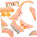Beatifufu 10 Stk Halloween Vampire Teeth | Creepy Cosplay & Costume Accessories - High-Quality PVC False Teeth for Spooky Looks - Buy Online on GoSupps.com