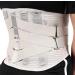 Vitalworxx back bandage professional help with back pain back belt with support struts to avoid/relieve pain sciatica M (waist size 70 - 85 cm) gray